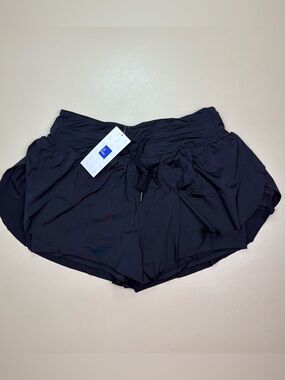 ISEEGZ Black Athletic Skort Shorts Women Medium Drawstring NWT